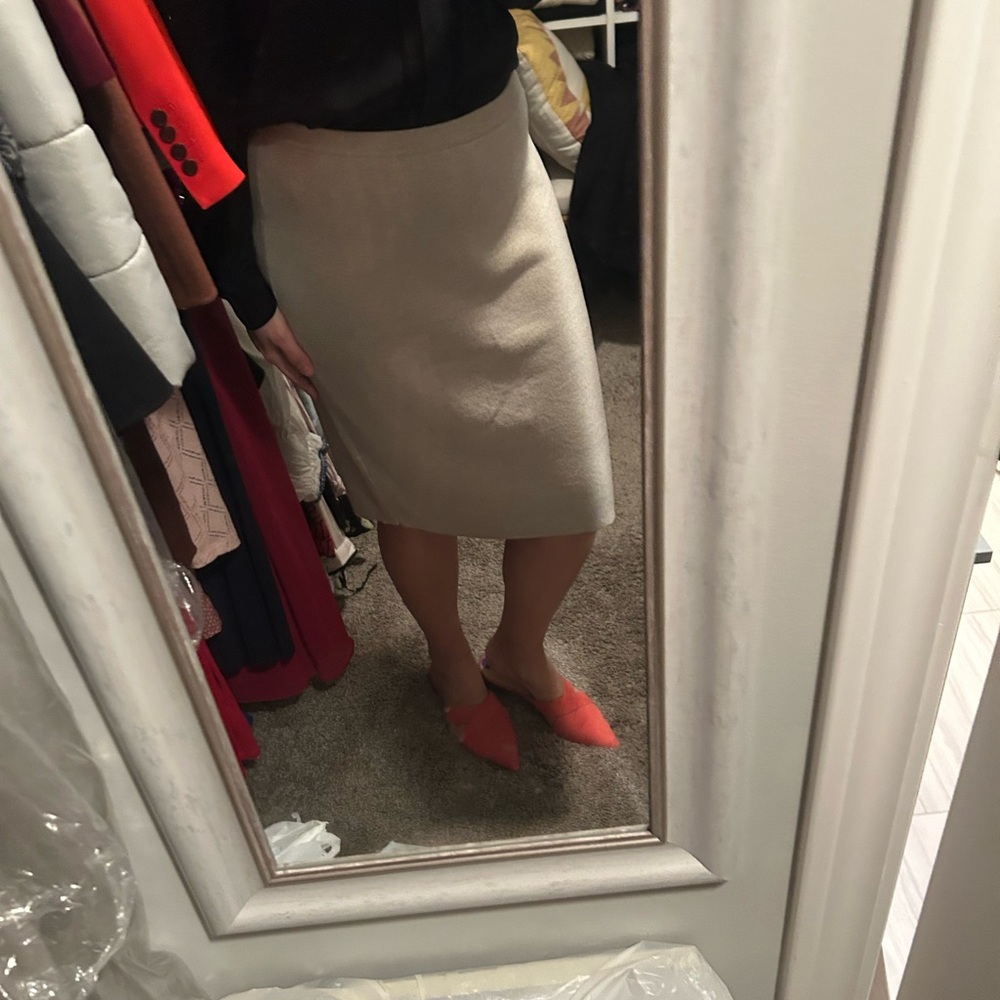 Elegant Beige Women's Skirt
